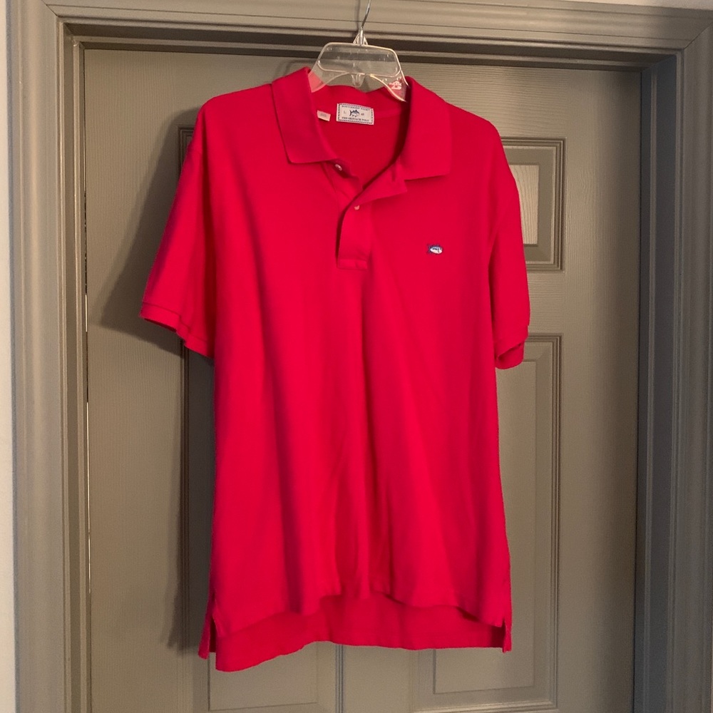 Men’s hot pink southern tide polo